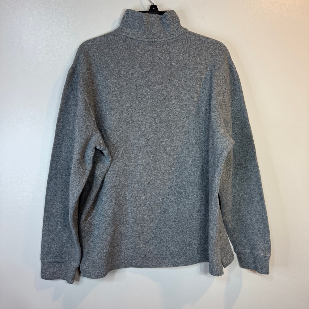 Polo Ralph Lauren Men's Luxury Jersey Quarter Zip Gray Pullover Size L Sweater - Picture 7 of 7